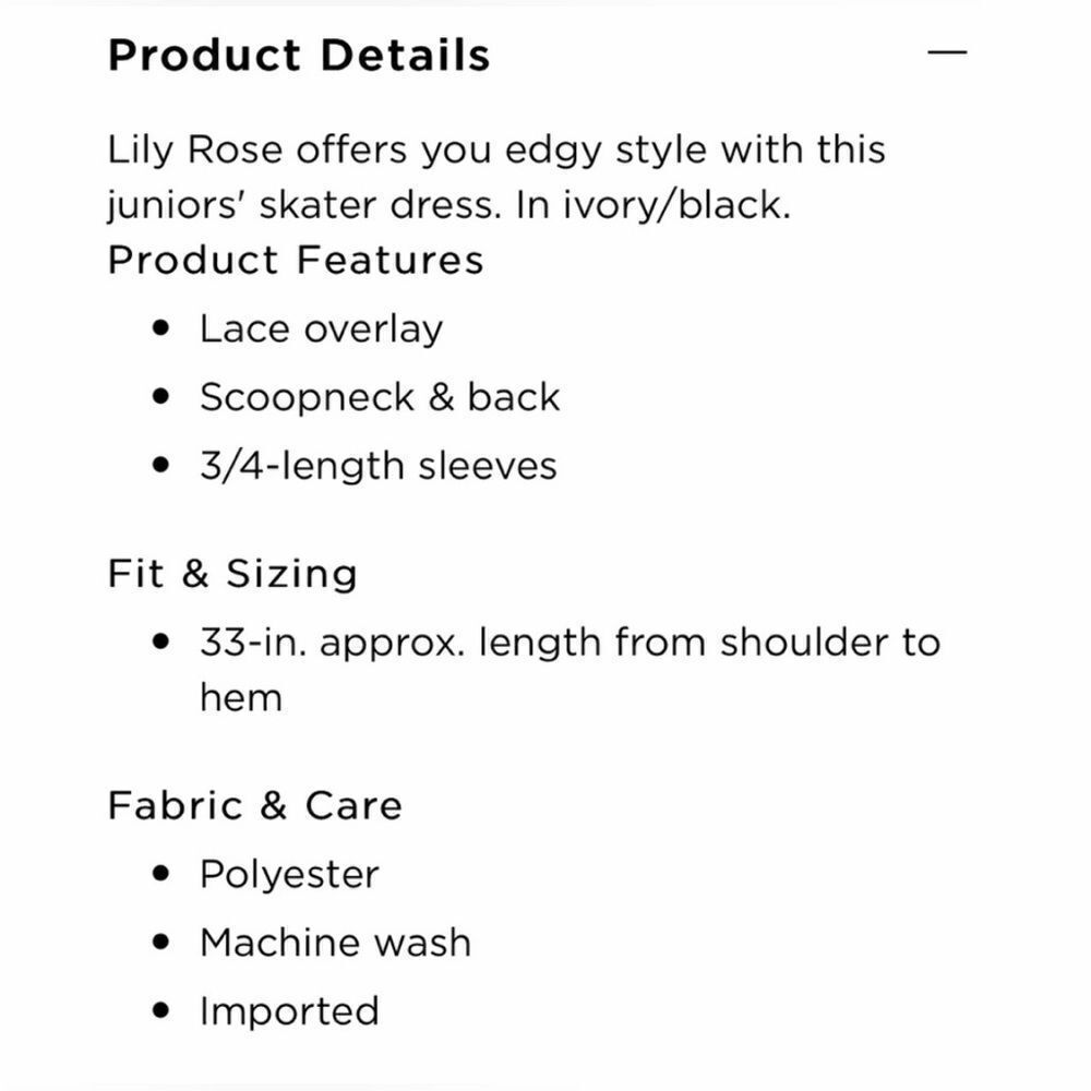 LILY ROSE “Size L” Skater Dress - Picture 5 of 6